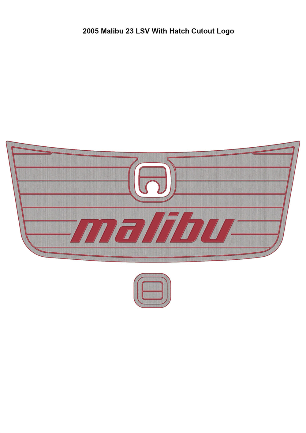 2005 Malibu 23 LSV Swim Platform Step Pad Boat EVA Foam Faux Teak Deck Floor Mat SeaDek MarineMat Gatorstep Style Self Adhesive