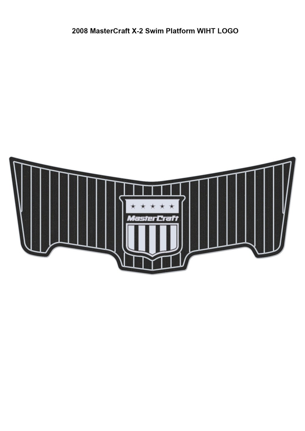 2008 MasterCraft X-2 Boat Swim Platform Pad Boat EVA Foam Faux Teak Deck Floor SeaDek MarineMat Gatorstep Style Self Adhesive