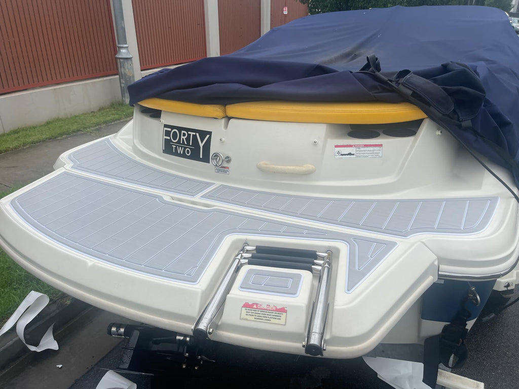 2008-2012 Sea Ray 185 Sport Swim Platform Pad Boat EVA Foam Teak Deck Floor Mat SeaDek MarineMat Gatorstep Style Self Adhesive