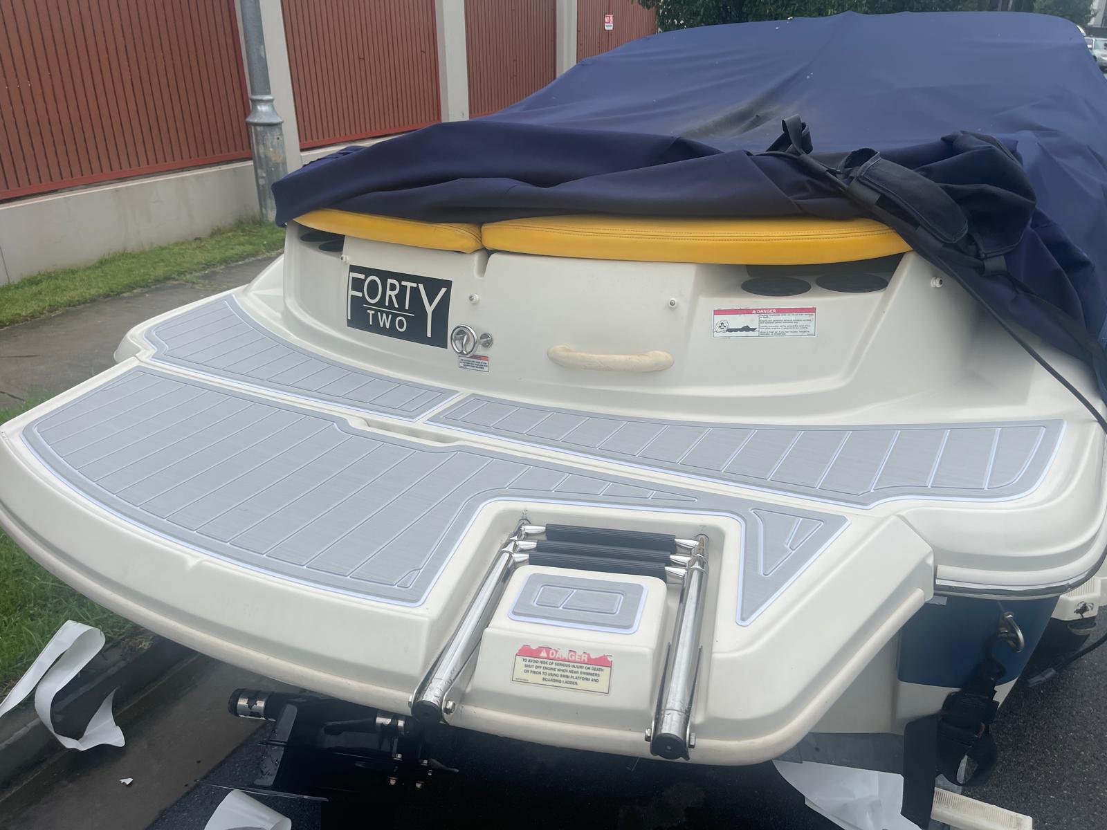 2008-2012 Sea Ray 185 Sport Swim Platform Pad Boat EVA Foam Teak Deck Floor Mat SeaDek MarineMat Gatorstep Style Self Adhesive