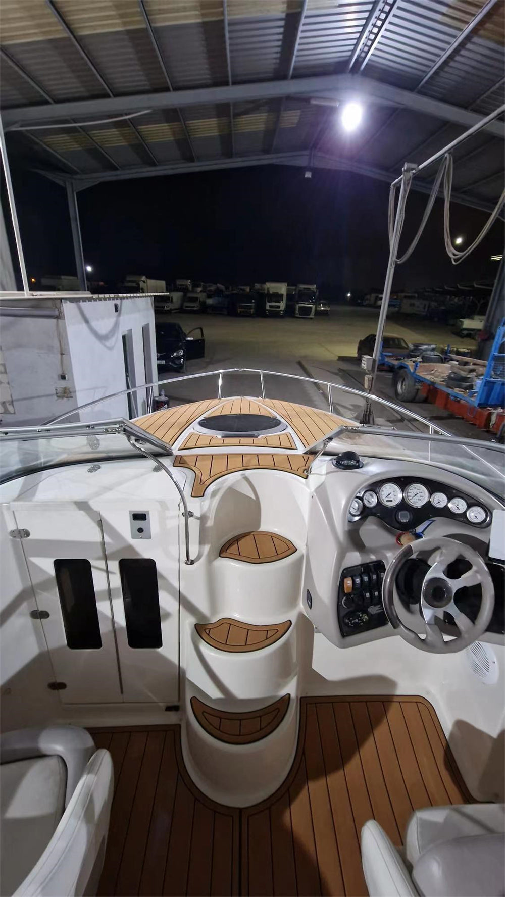 2005 Stingray 250 CR Swim Platform Cockpit Pad Boat EVA Foam Teak Deck Floor Mat