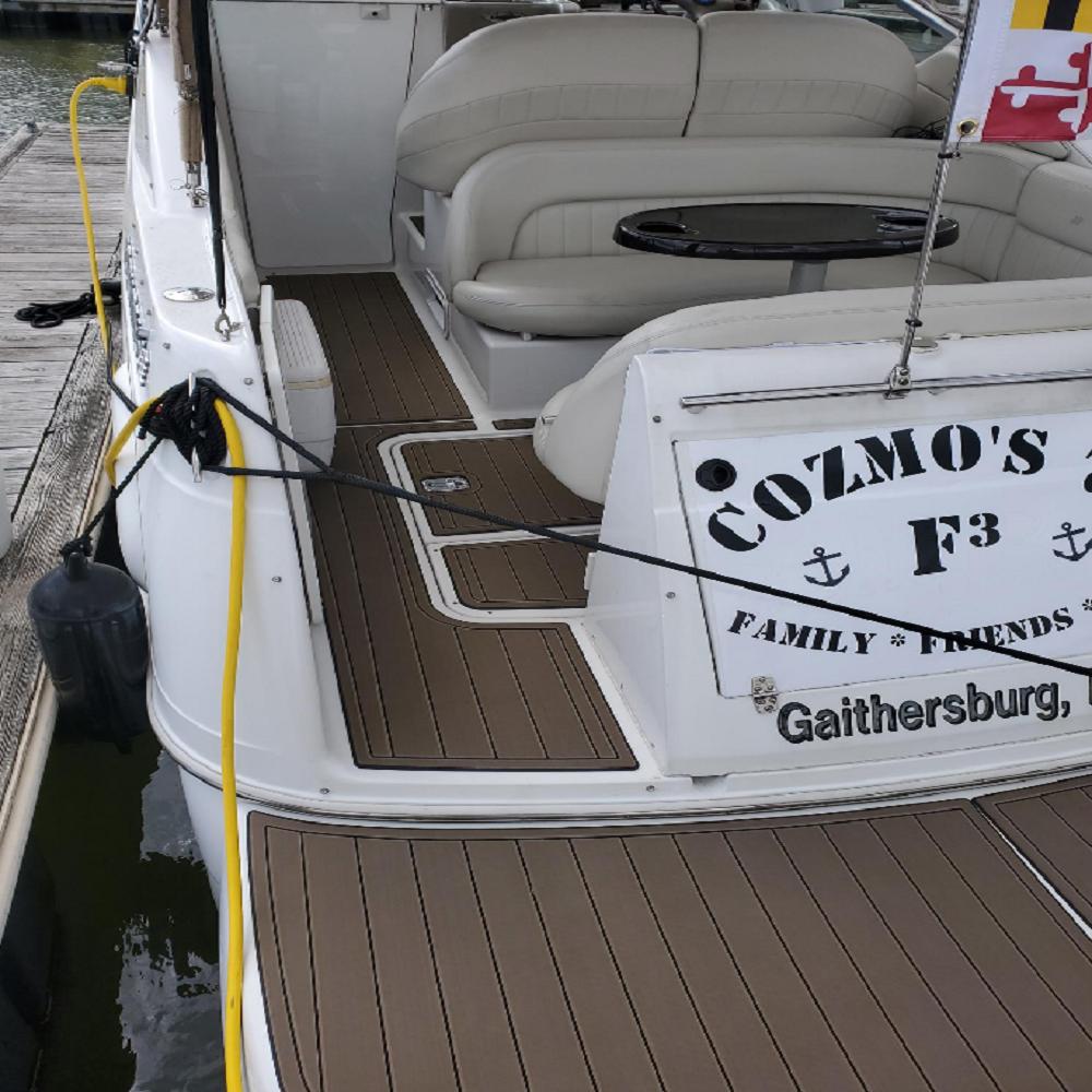 1999-2005 Four Winns 268 Vista Swim Platform Cockpit Boat EVA Foam Faux Teak Floor Pad Mat SeaDek MarineMat Gatorstep Style Self Adhesive