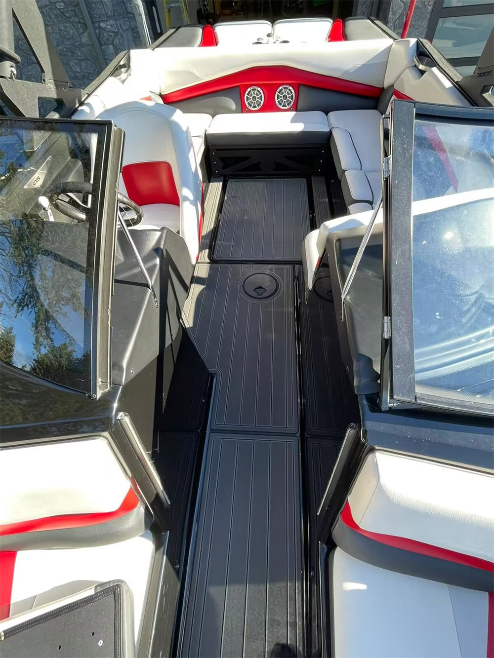 2015-2017 AXIS A22 Swim Platform Cockpit Pad Boat EVA Foam Teak Deck Floor Mat SeaDek MarineMat Style Self Adhesive