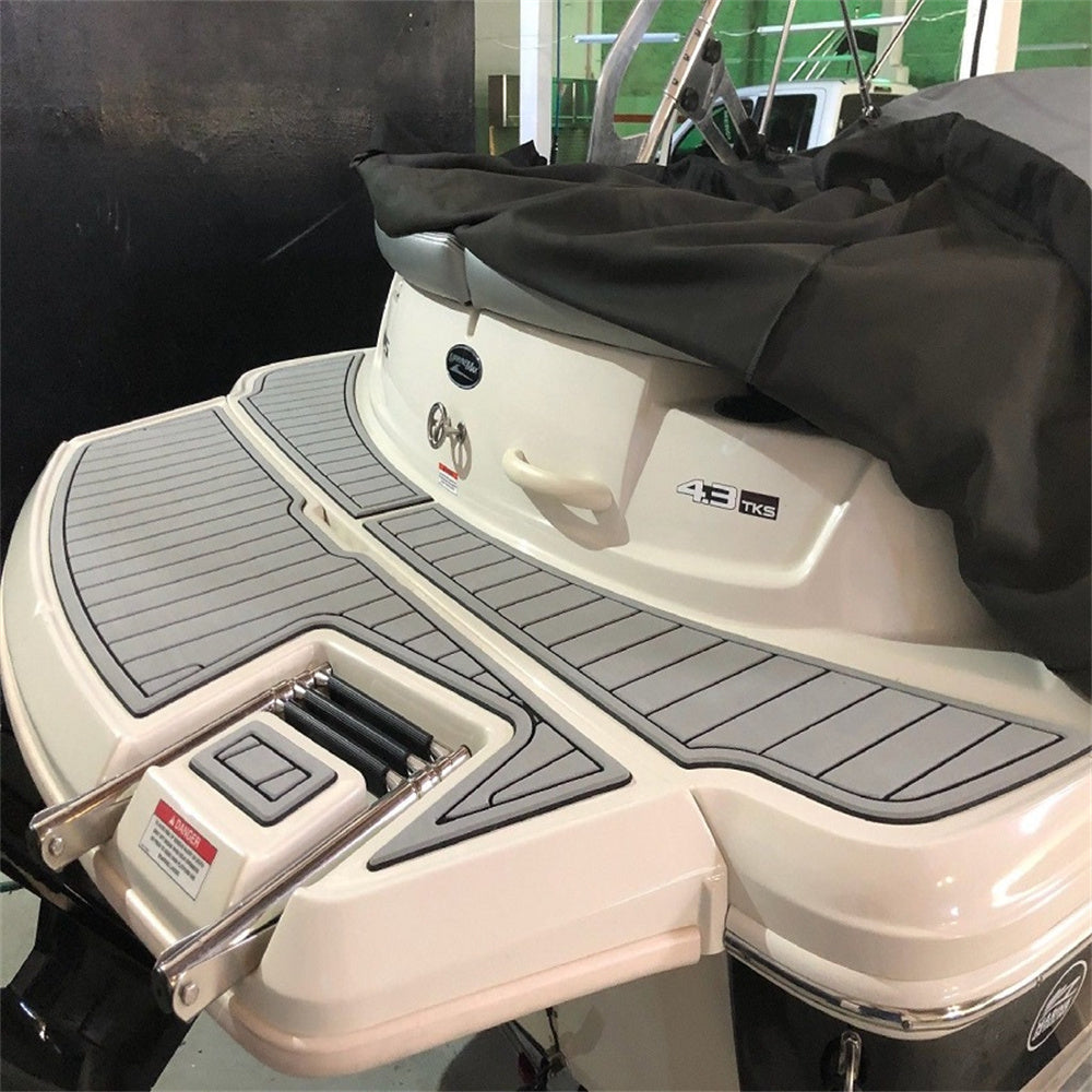2008-2012 Sea Ray 185 Sport Swim Platform Pad Boat EVA Foam Teak Deck Floor Mat SeaDek MarineMat Gatorstep Style Self Adhesive