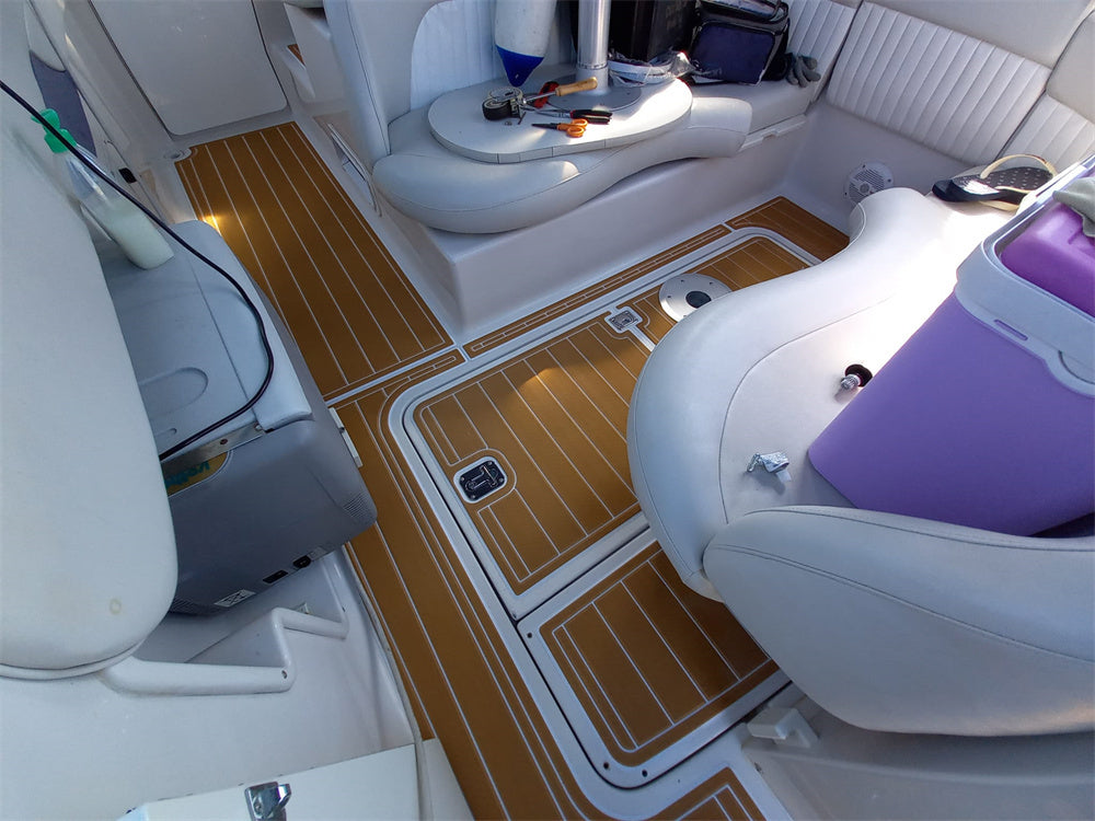 1999-2005 Four Winns 268 Vista Swim Platform Cockpit Boat EVA Foam Faux Teak Floor Pad Mat SeaDek MarineMat Gatorstep Style Self Adhesive