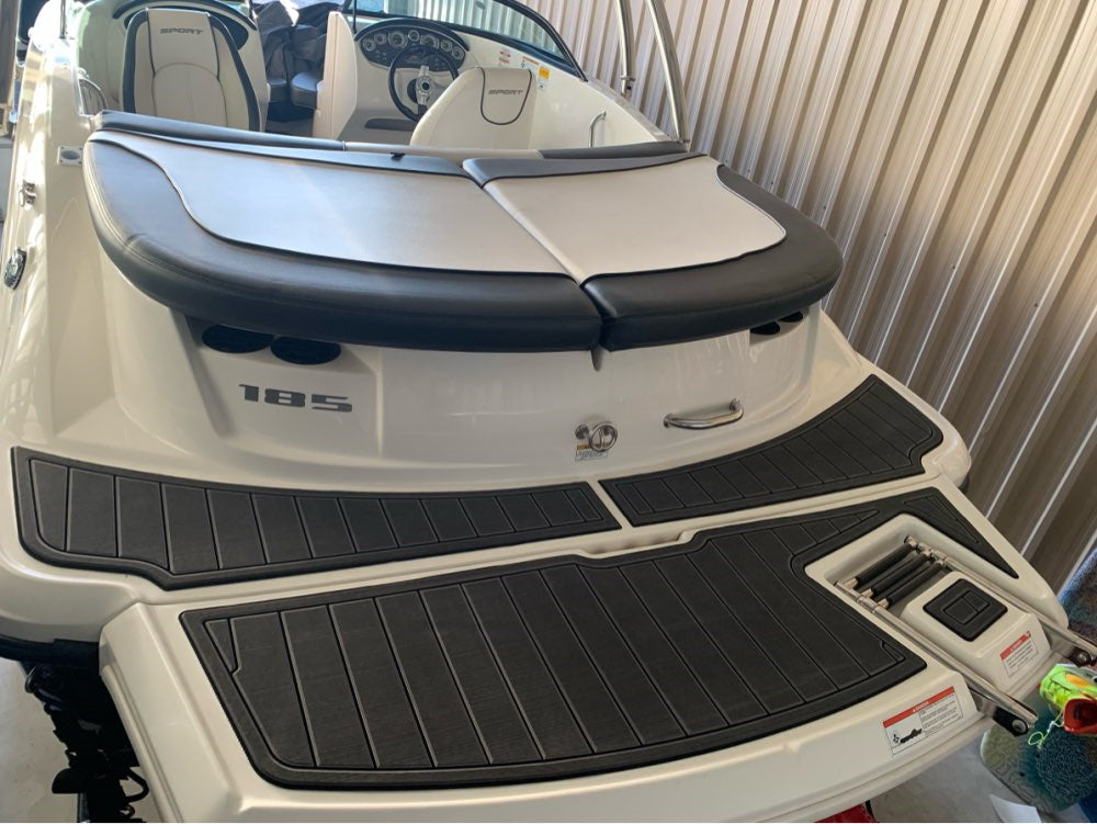 2008-2012 Sea Ray 185 Sport Swim Platform Pad Boat EVA Foam Teak Deck Floor Mat SeaDek MarineMat Gatorstep Style Self Adhesive