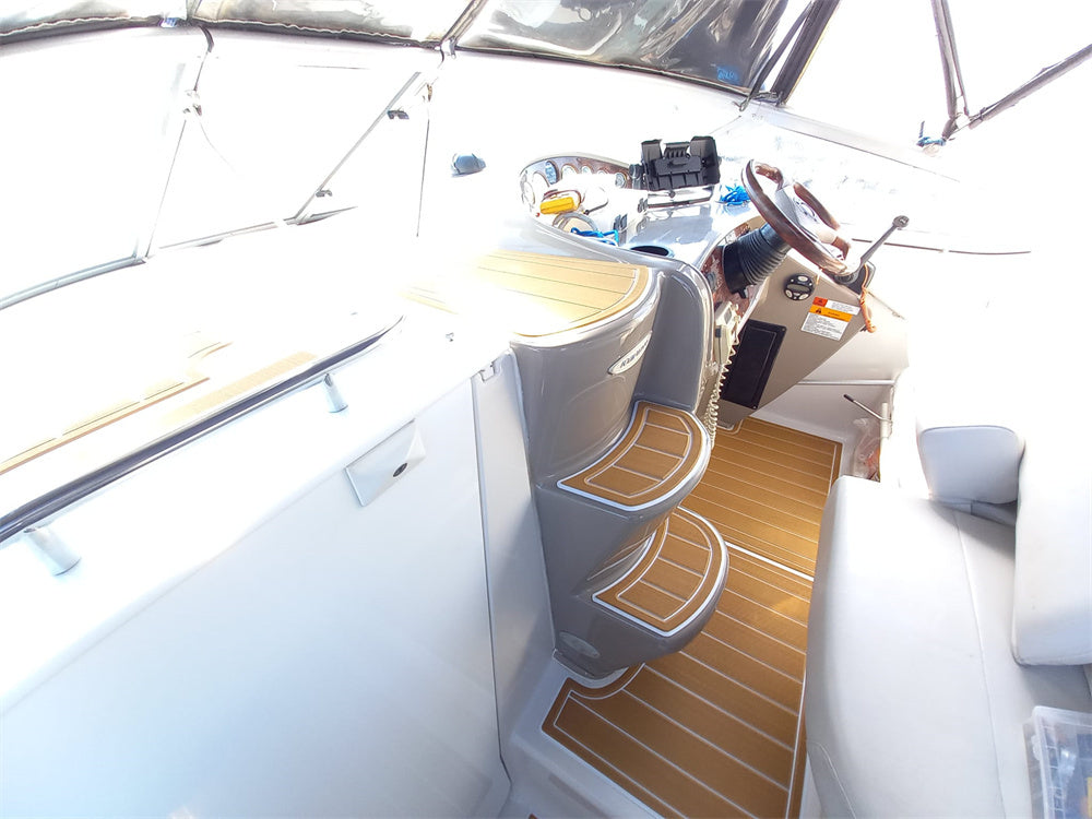 1999-2005 Four Winns 268 Vista Swim Platform Cockpit Boat EVA Foam Faux Teak Floor Pad Mat SeaDek MarineMat Gatorstep Style Self Adhesive