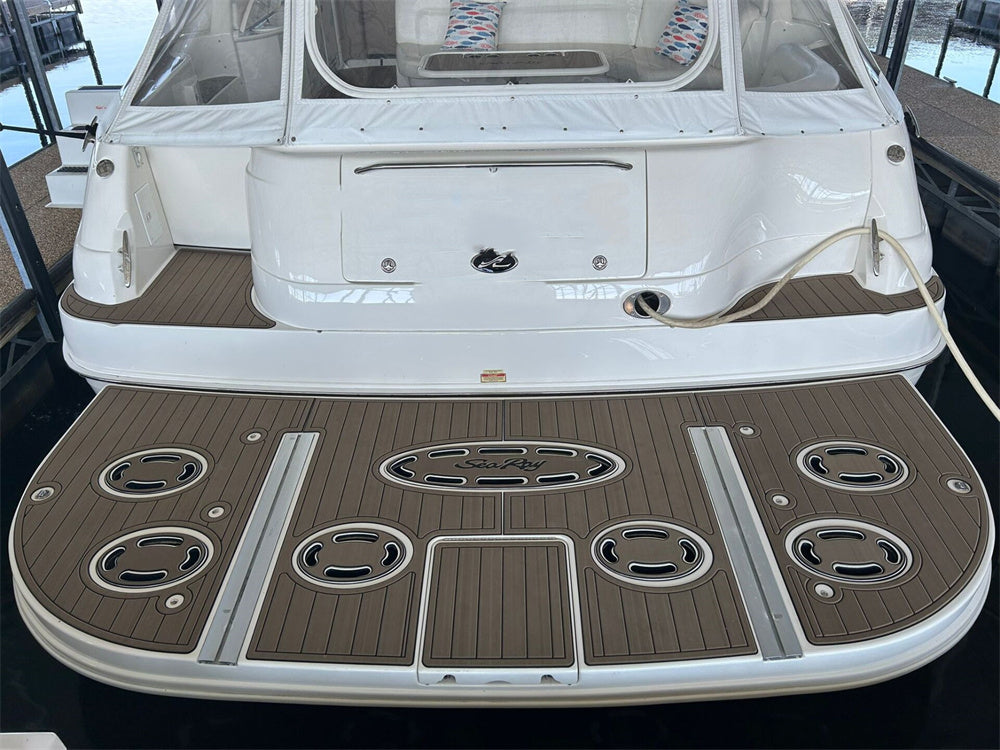 2001 Sea Ray Sundancer 460 Swim Platform Cockpit Pad Boat EVA Teak Flooring Mat