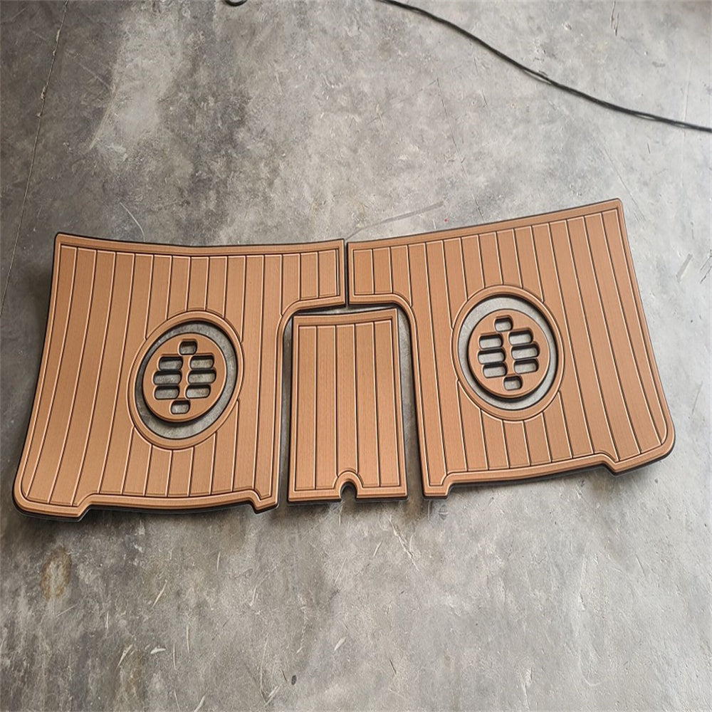 2006 Monterey 302 Swim Platform Step Pad Boat EVA Foam Faux Teak Deck Floor Mat SeaDek MarineMat Gatorstep Style Self Adhesive