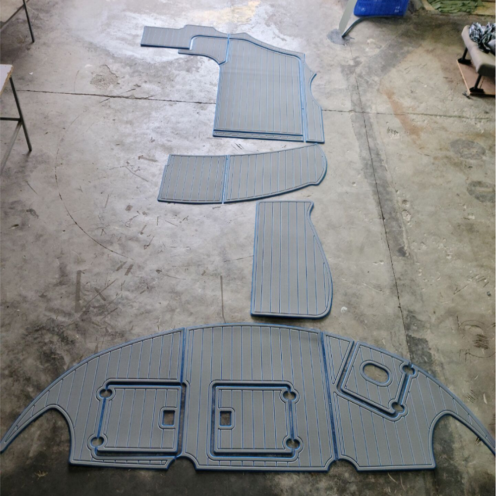 Four Winns 358V Swim Platform Cockpit Boat EVA Faux Foam Teak Deck Floor Pad Mat SeaDek MarineMat Gatorstep Style Self Adhesive