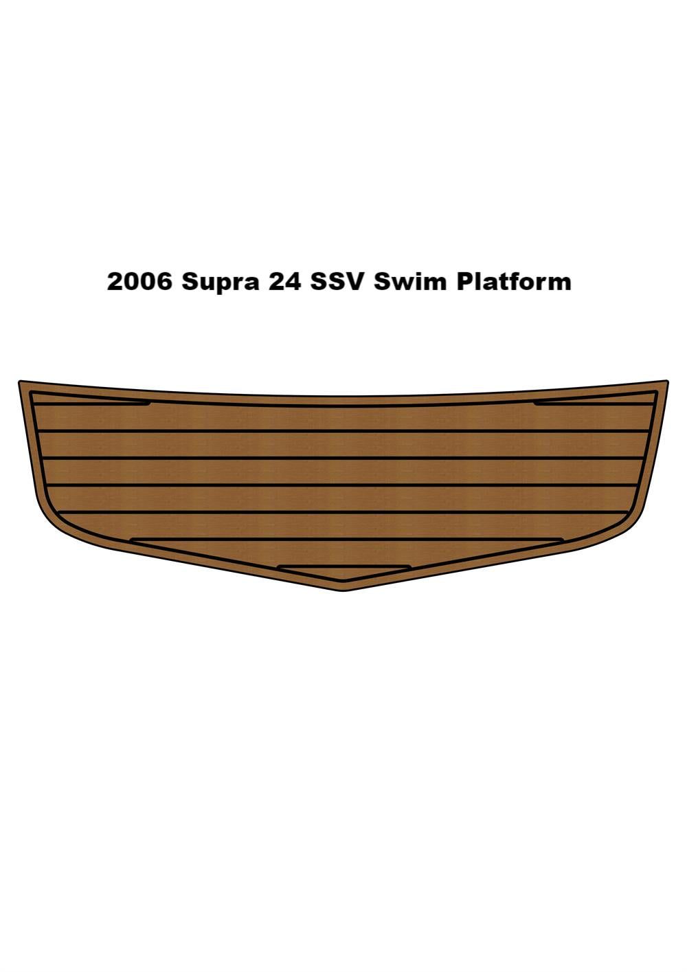 2006 Supra 24 SSV Swim Platform Step Pad Boat EVA Foam Faux Teak Deck Floor Mat