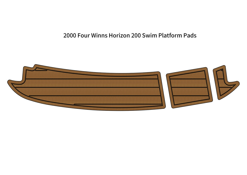 2000 Four Winns Horizon 200 Swim Platform Boat EVA Faux Foam Teak Deck Floor Pad