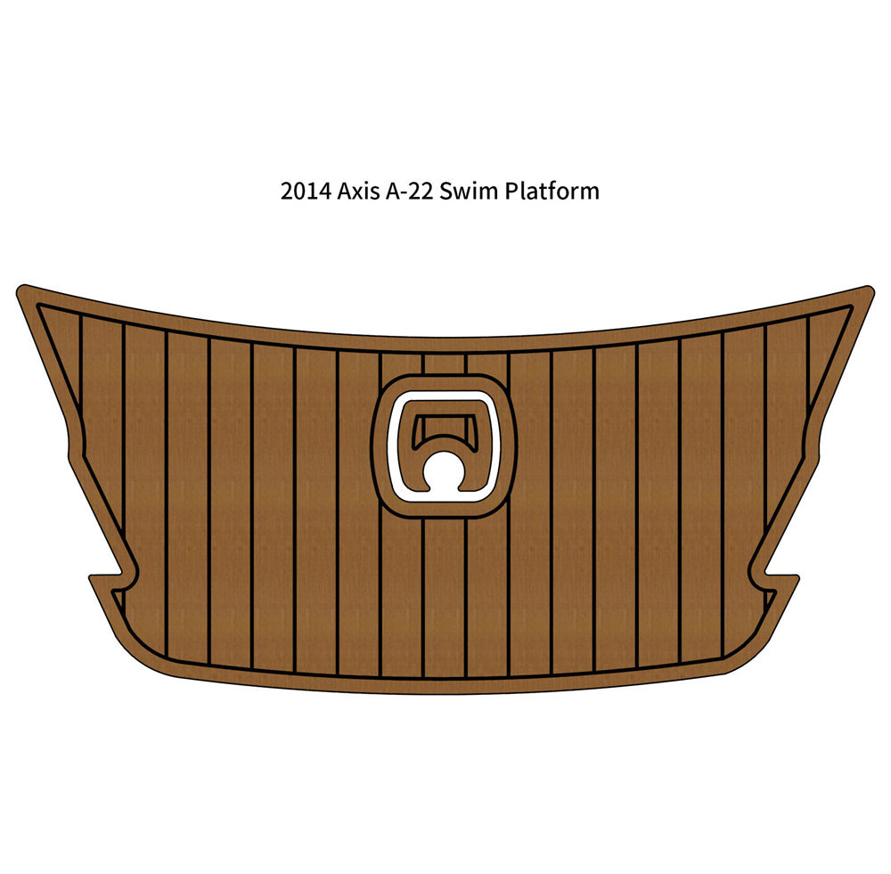 2014 Axis A-22 Swim Platform Step Pad Boat EVA Foam Faux Teak Deck Flooring Mat