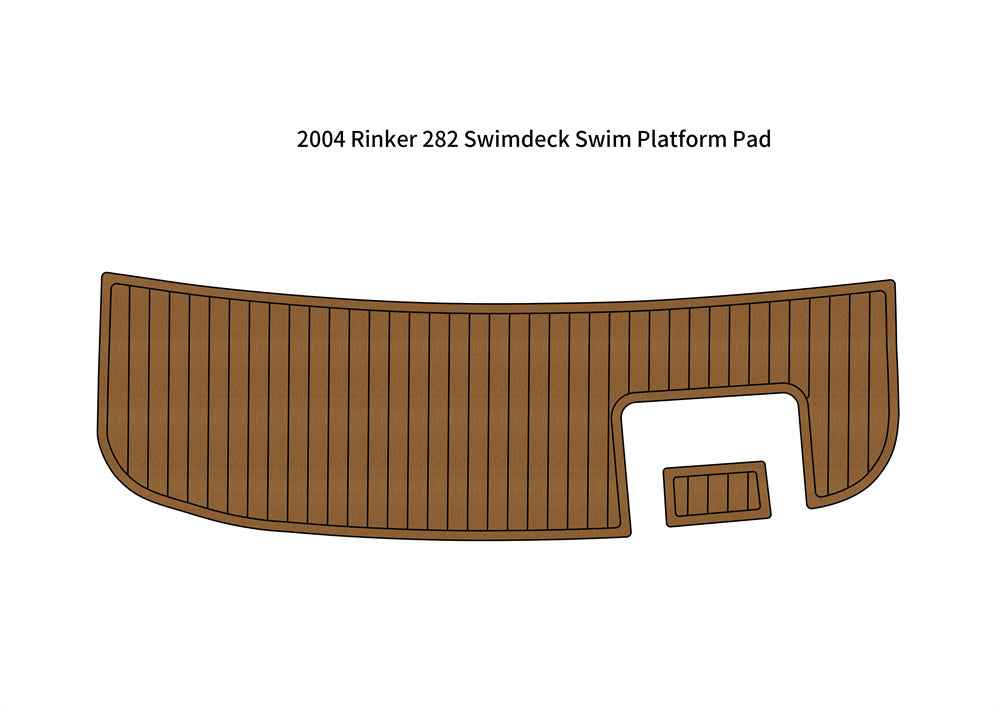 2004 Rinker 282 Swimdeck Swim Platform Boat EVA Foam Teak Deck Floor Pad Mat