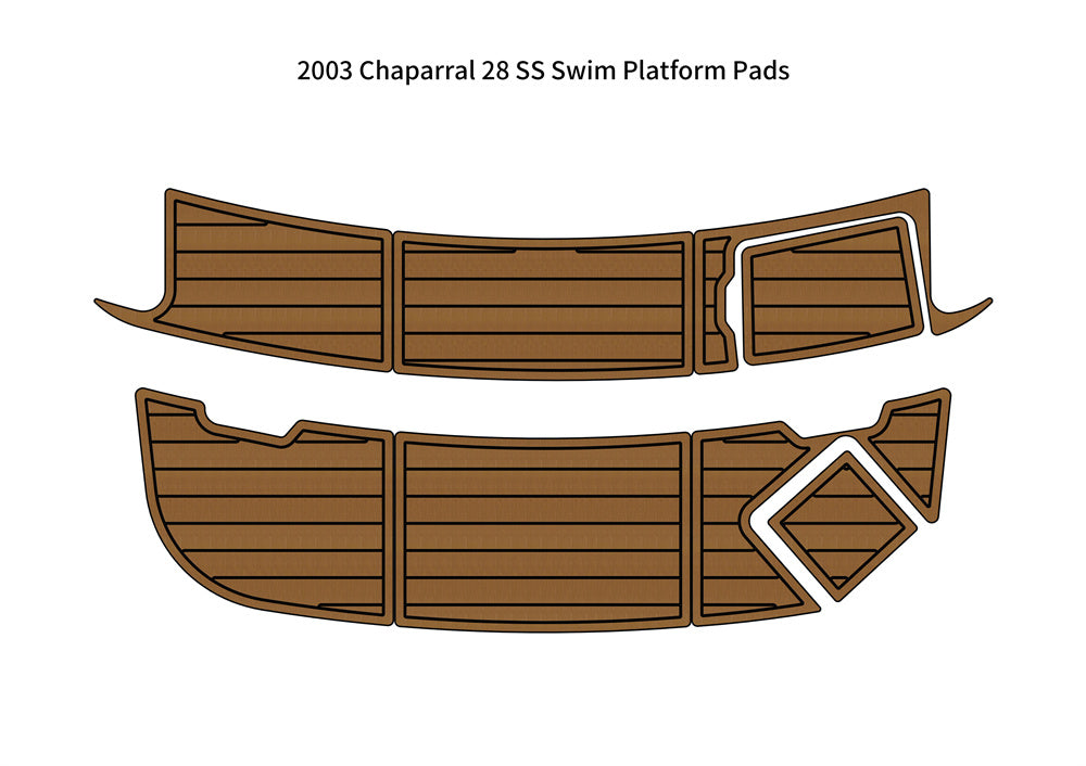 2003 Chaparral 28 SS Swim Platform Step Boat EVA Foam Teak Deck Floor Pad Mat