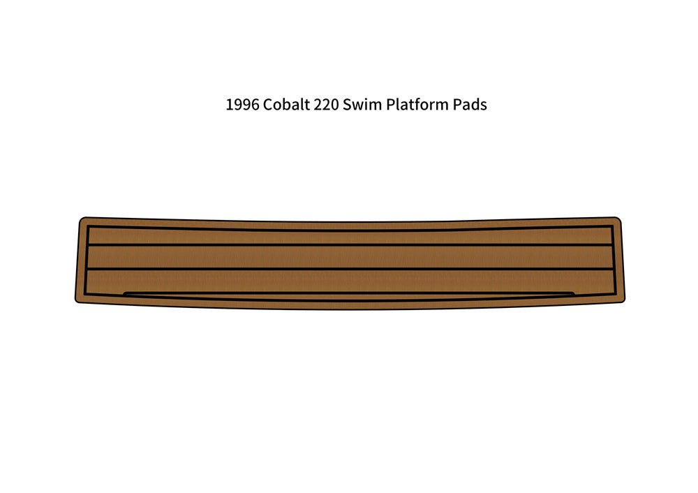 1996 Cobalt 220 Swim Platform Step Pad Boat EVA Foam Faux Teak Deck Floor Mat