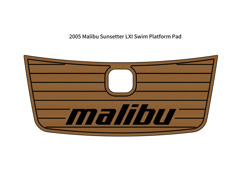 2005 Malibu Sunsetter LXI Swim Platform Pad Boat EVA FoamTeak Deck Floor Mat