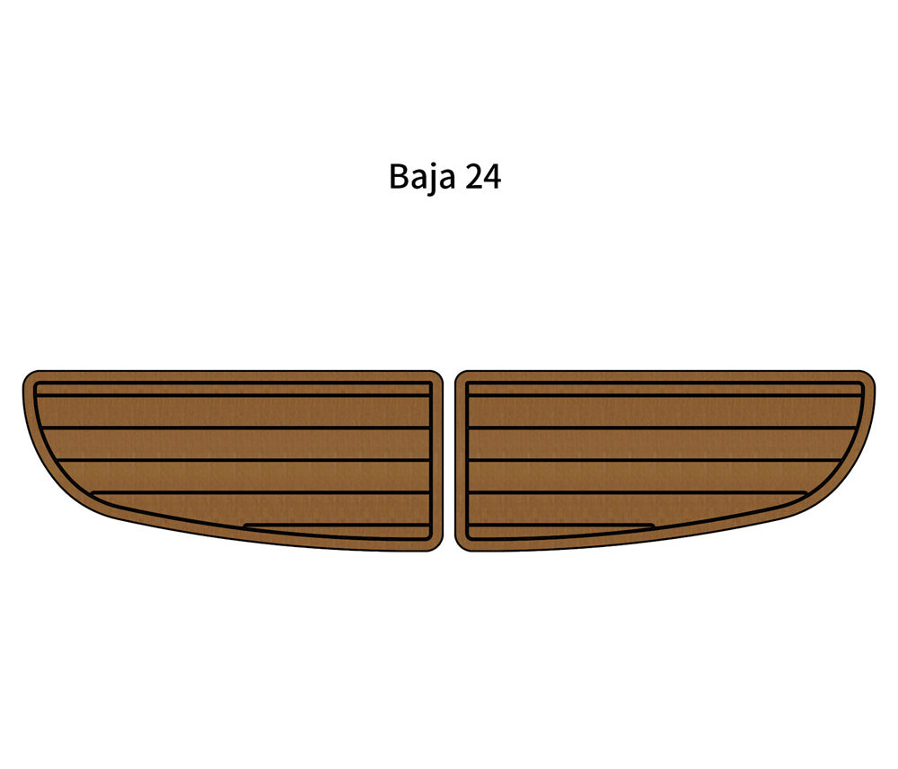 Baja 24 Swim Platform Step Mat Boat EVA Faux Foam Teak Deck Floor Pad Flooring