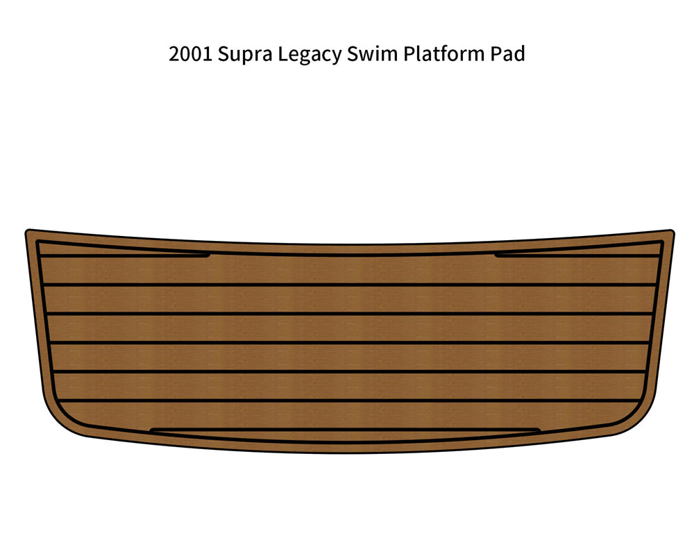 2001 Supra Legacy Swim Platform Step Pad Boat EVA Faux Foam Teak Deck Floor Mat SeaDek MarineMat Gatorstep Style Self Adhesive