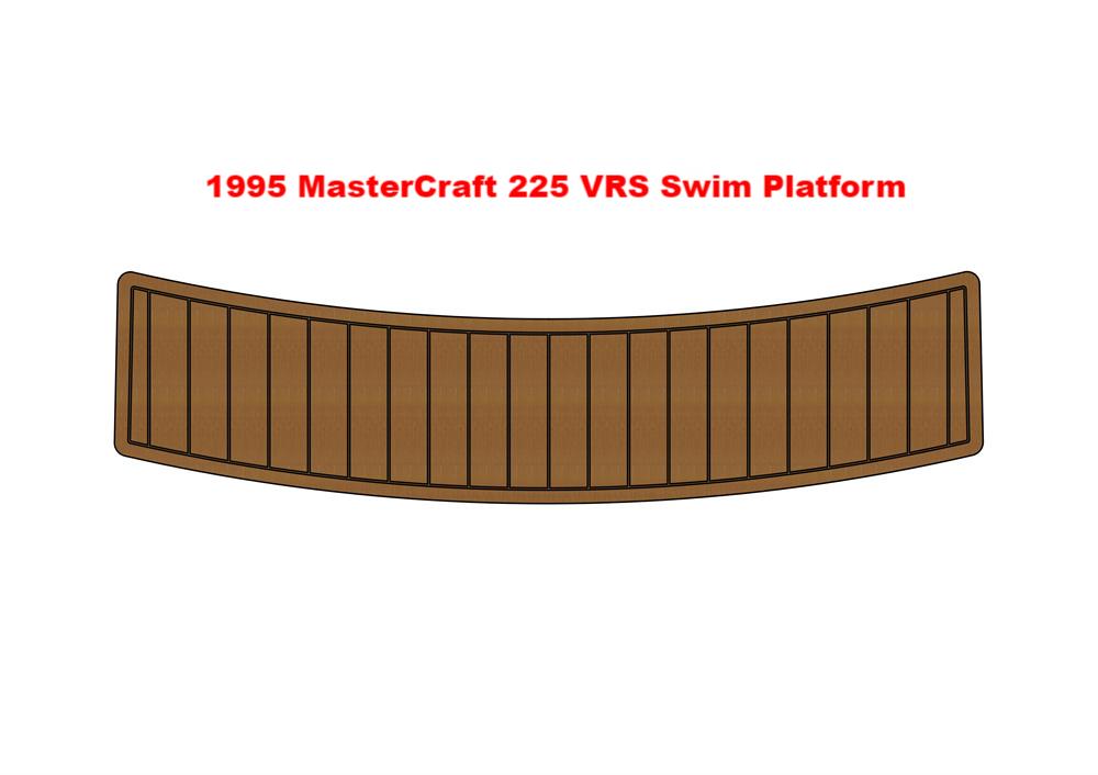 1995 Mastercraft 225 VRS Swim Platform Pad Boat EVA Foam Teak Deck Floor Mat