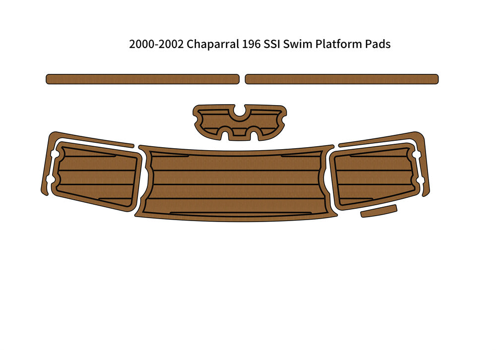 2000-2002 Chaparral 196 SSI Swim Platform Boat EVA Foam Teak Deck Floor Pad Mat