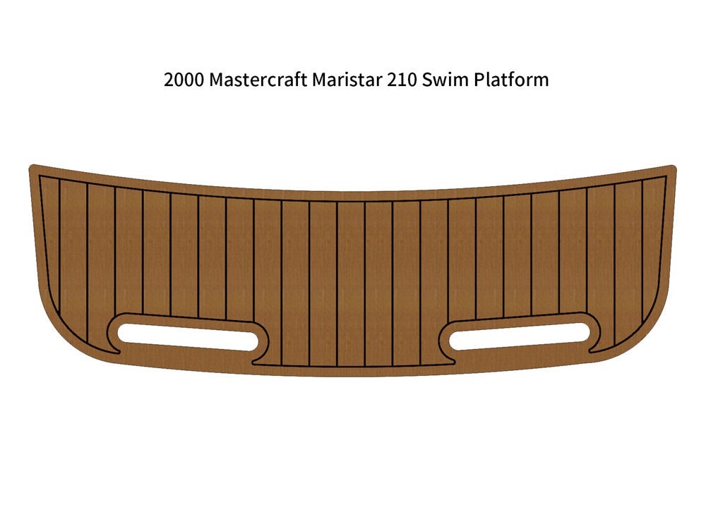 2000 Mastercraft Maristar 210 Swim Platform Mat Boat EVA Teak Deck Flooring Pad