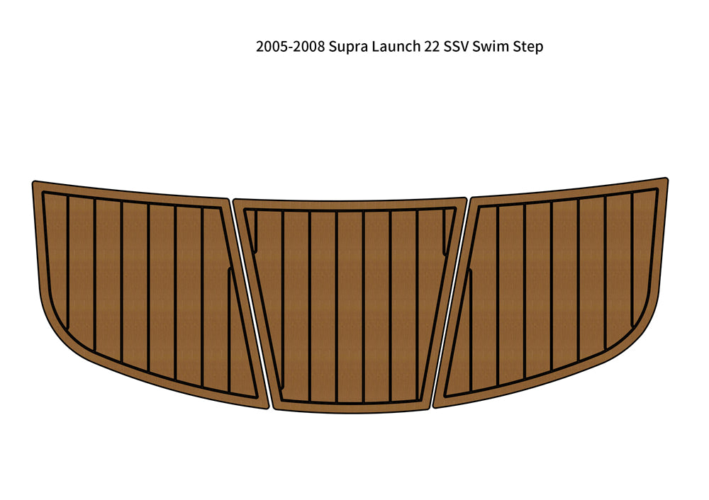 2005-2008 Supra Launch 22 SSV Swim Platform Step Mat Boat EVA Teak Dec Floor Pad