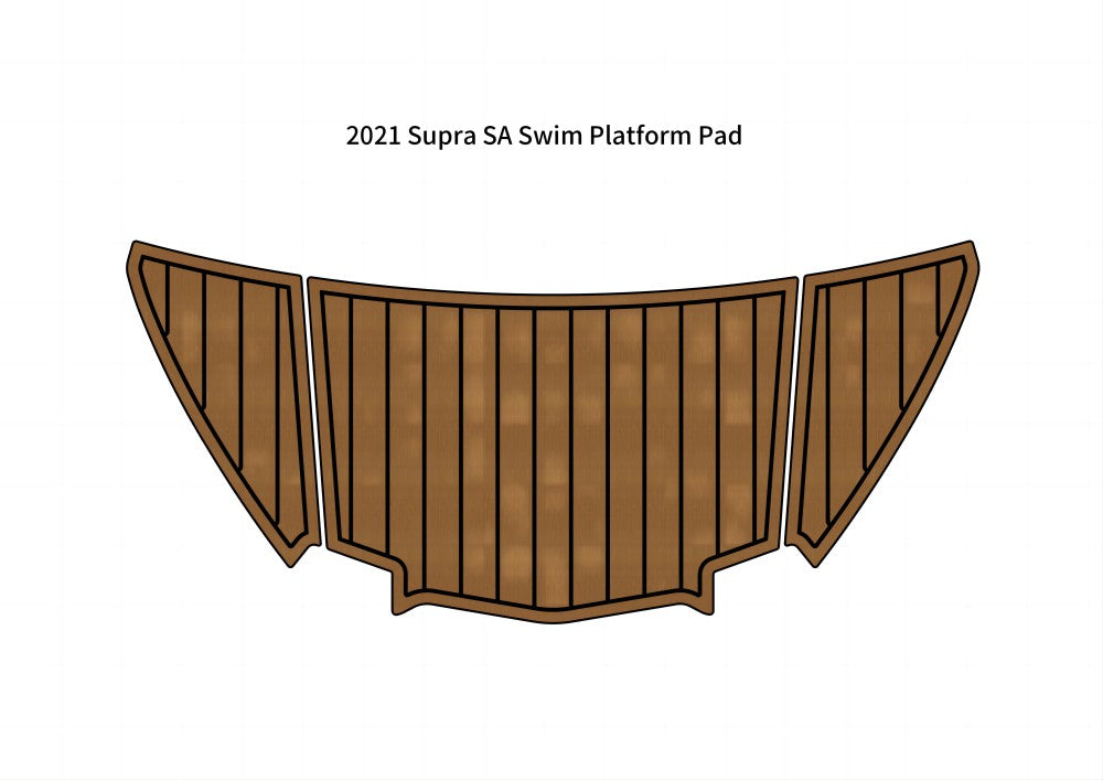 2021 Supra SA Swim Platform Pad Boat EVA Foam Faux Teak Deck Floor Mat Flooring