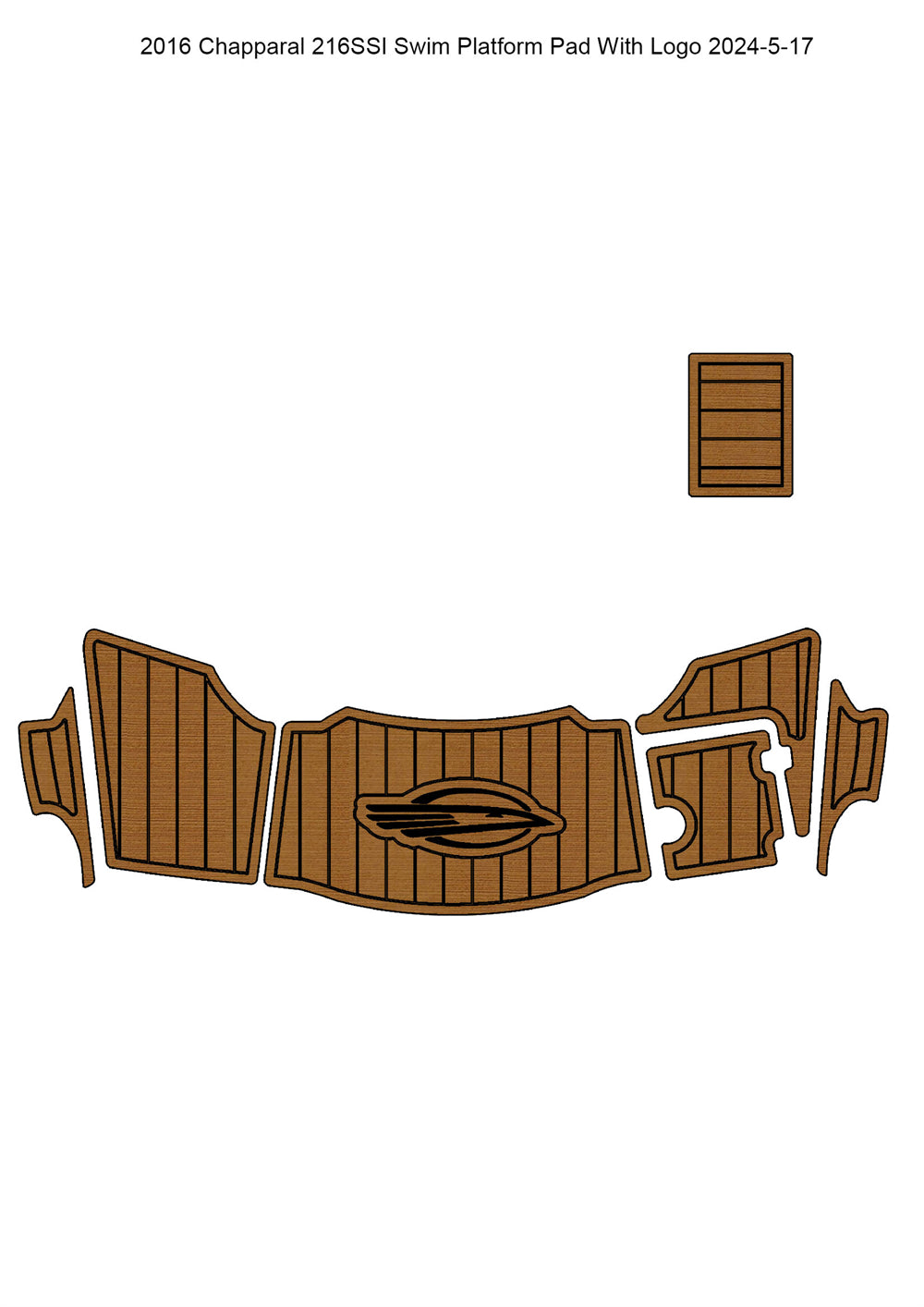 2016 Chapparal 216 SSI Swim Platform Boat EVA Foam Teak Deck Floor Pad Mat SeaDek MarineMat Gatorstep Style Self Adhesive