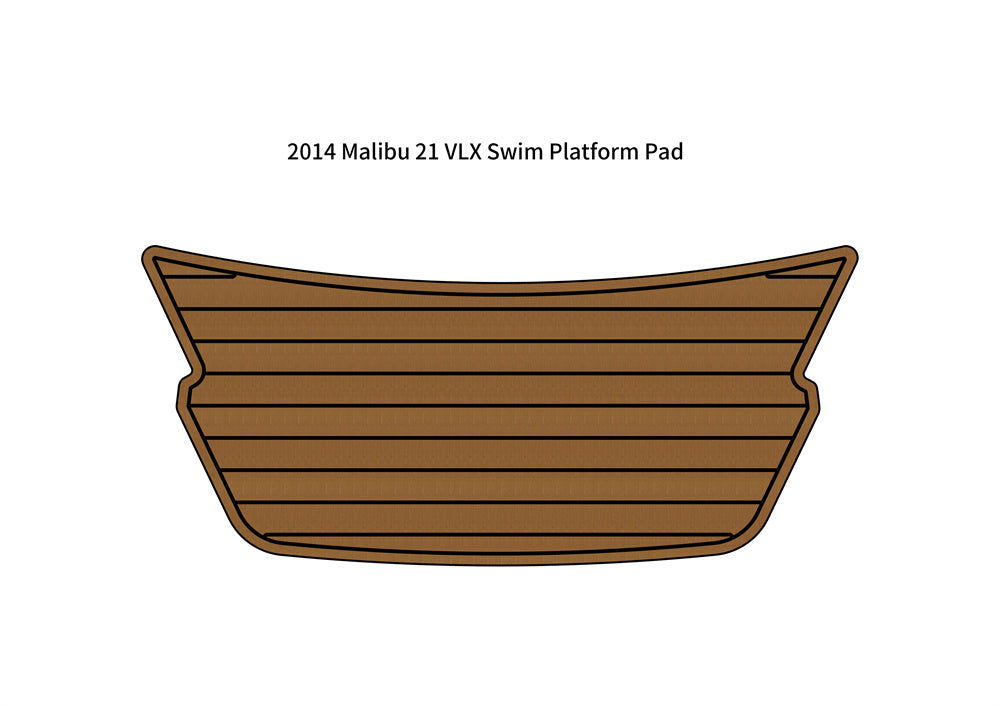 2014 Malibu 21 VLX Swim Platform Step Pad Boat EVA Foam Faux Teak Deck Floor Mat SeaDek MarineMat Gatorstep Style Self Adhesive