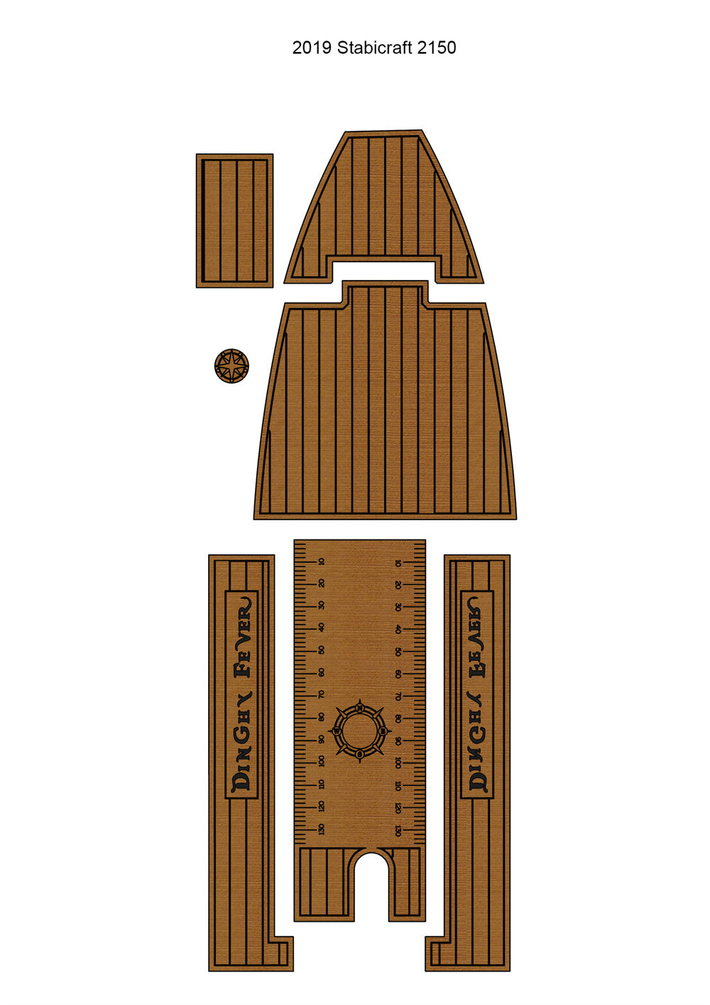 2019 Stabicraft 2150 Floor Pad Boat EVA Teak Deck Floor Mat SeaDek MarineMat Gatorstep Style Self Adhesive