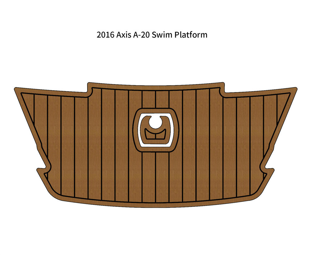 2016 Axis A-20 Swim Platform Step Pad Boat EVA Foam Faux Teak Deck Flooring Mat