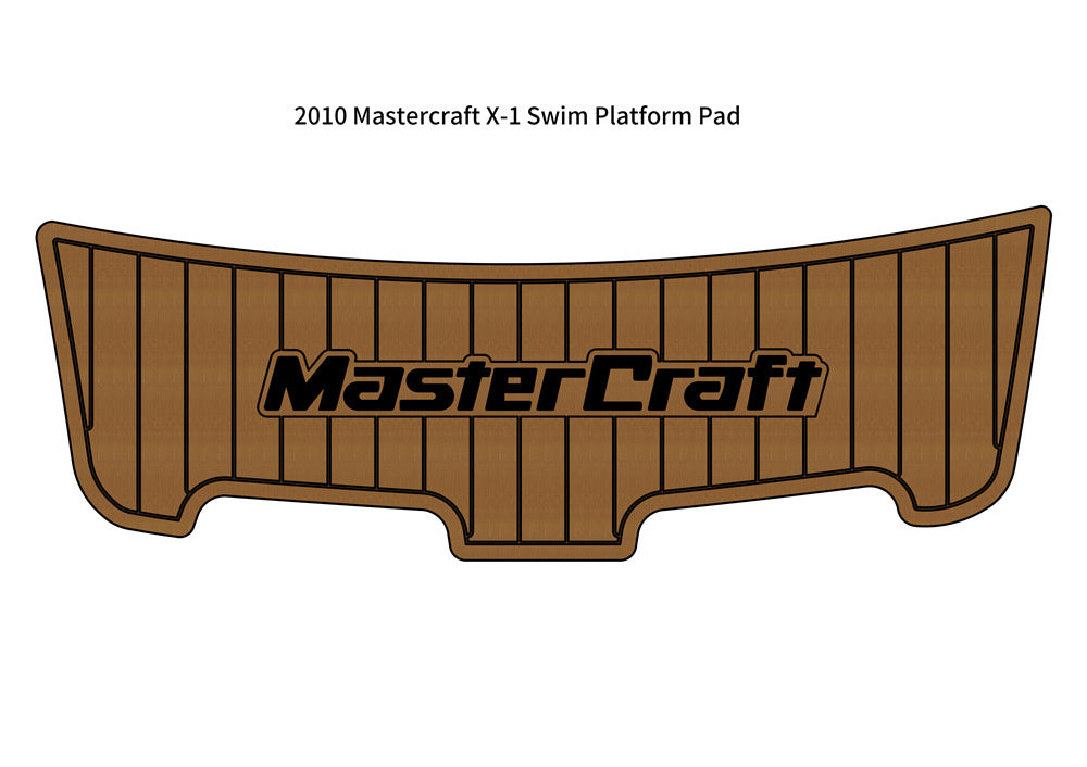2010 Mastercraft X-1 Swim Platform Pad Boat EVA Foam Faux Teak Deck Flooring Mat
