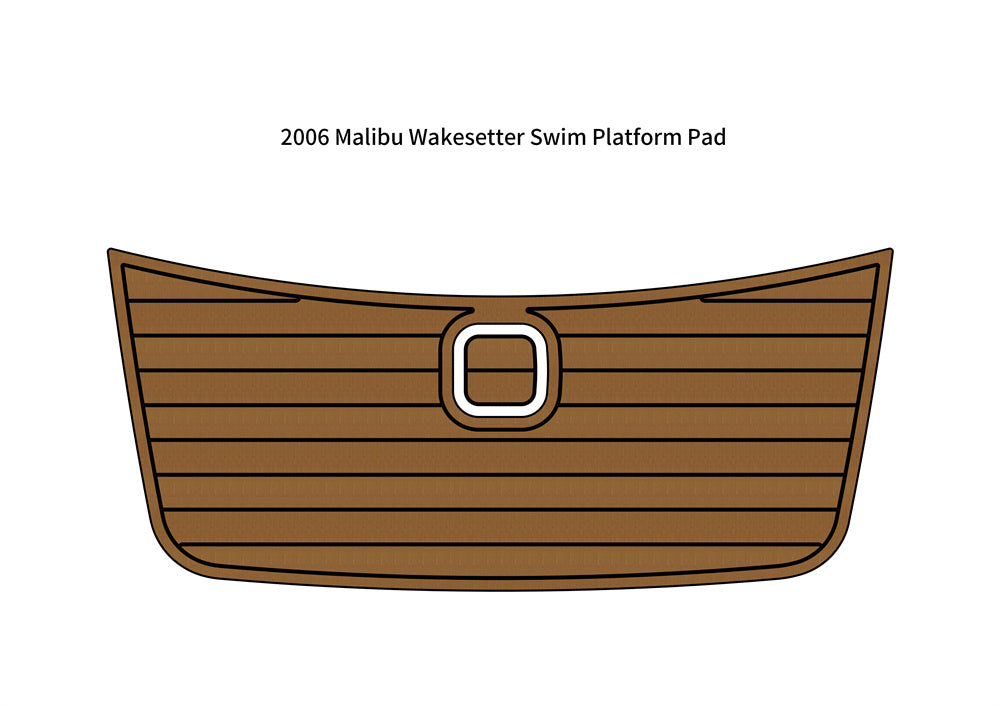 2006 Malibu Wakesetter Swim Platform Step Pad Boat EVA Foam Teak Deck Floor Mat