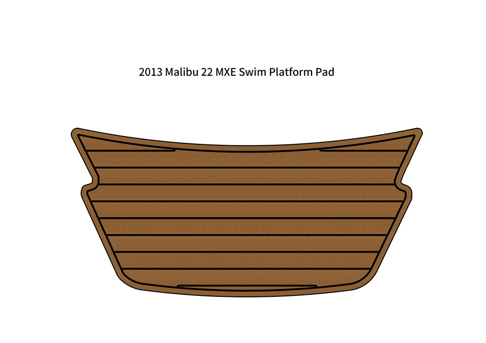 2013 Malibu 22 MXE Swim Platform Step Pad Boat EVA Foam Faux Teak Deck Floor Mat Seadek MarineMat Gatorstep Style Self Adhesive