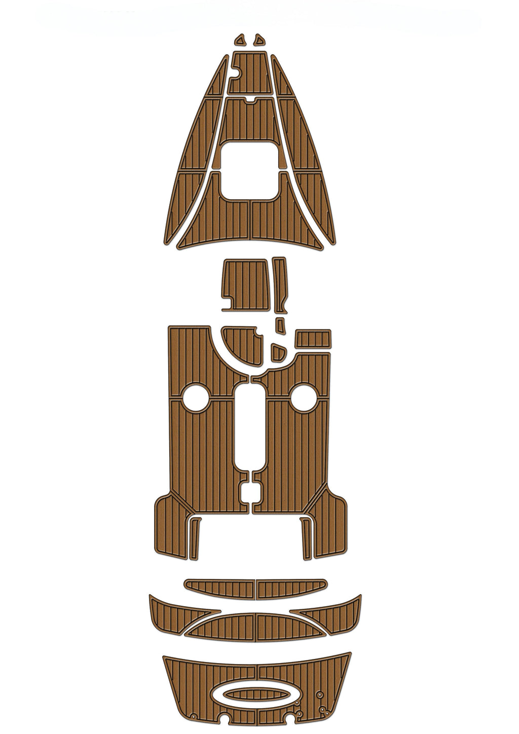 1998-2003 Maxum 2300 SC Swim Platform Cockpit Bow Pad Boat EVA Foam Fuax Teak Deck Floor Mat Seadek MarineMat Gatorstep Style Self Adhesive