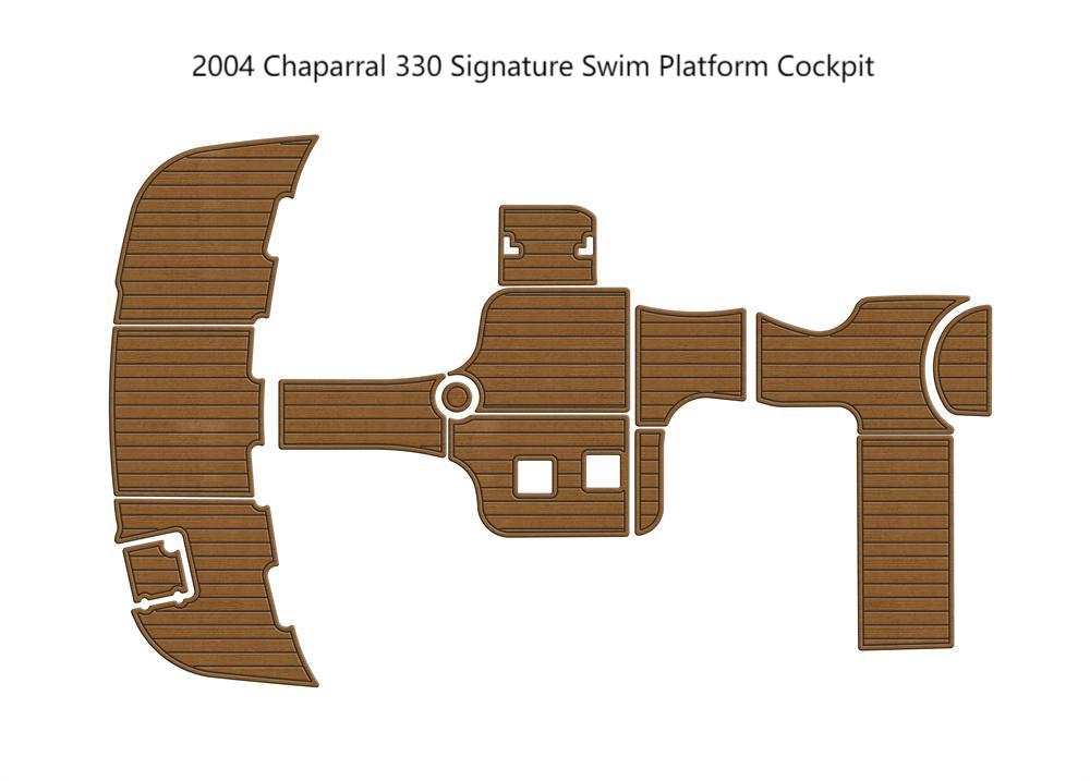 2004 Chaparral 330 Signature Swim Platform Cockpit Pad Boat EVA Teak Deck Floor Pad Mat SeaDek MarineMat Style Self Adhesive