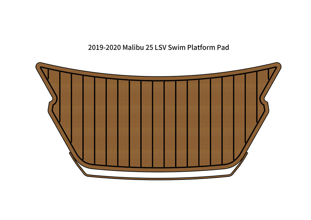 2019-2020 Malibu 25 LSV Swim Platform Step Pad Boat EVA Foam Teak Deck Floor Mat