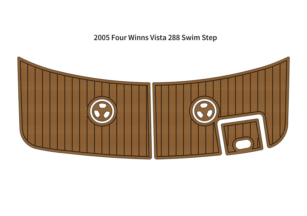 2005 Four Winns Vista 288 Swim Platform Boat EVA Foam Teak Deck Floor Pad Mat