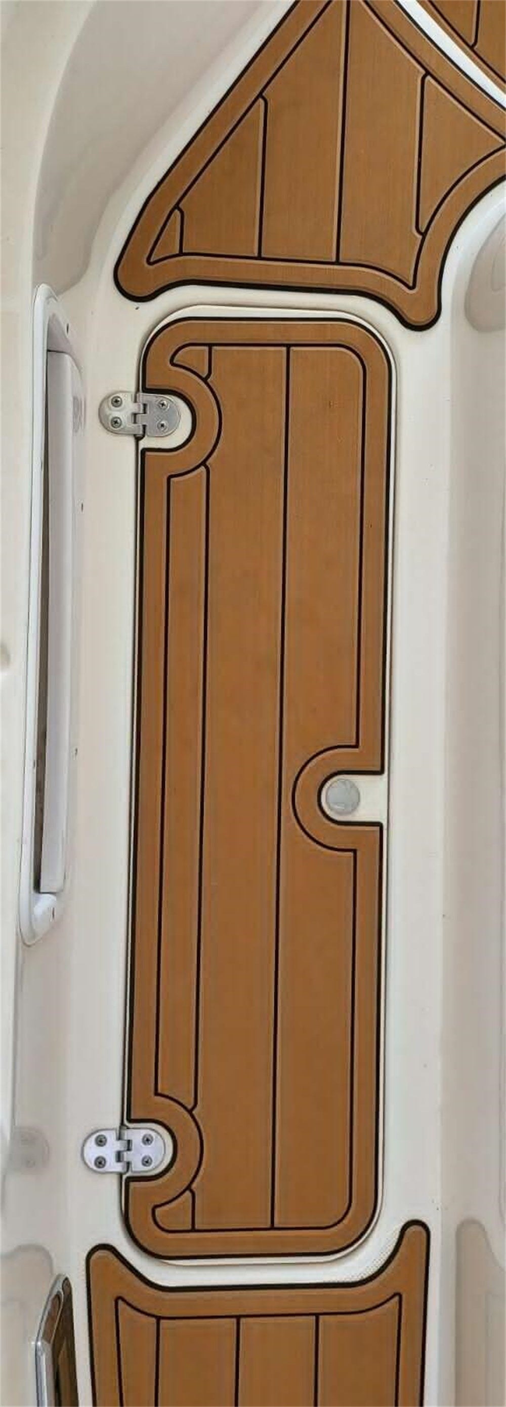 2009 Rinker 246 Swim Platform Step Pad Boat EVA Foam Faux Teak Deck Floor Mat SeaDek MarineMat Gatorstep Style Self Adhesive