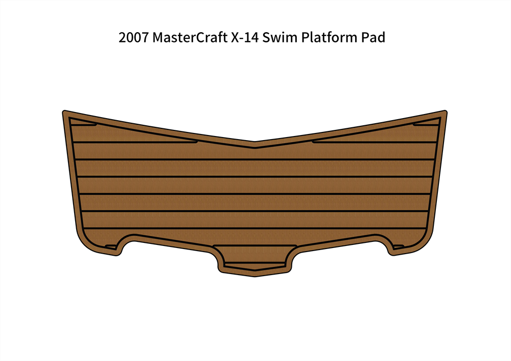 2007 MasterCraft X-14 Swim Platform Pad Boat EVA Foam Faux Teak Deck Floor Mat
