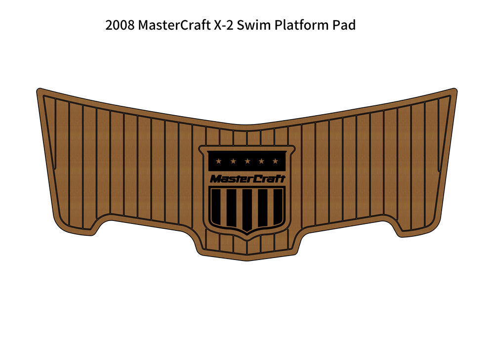 2008 MasterCraft X-2 Boat Swim Platform Pad Boat EVA Foam Faux Teak Deck Floor SeaDek MarineMat Gatorstep Style Self Adhesive