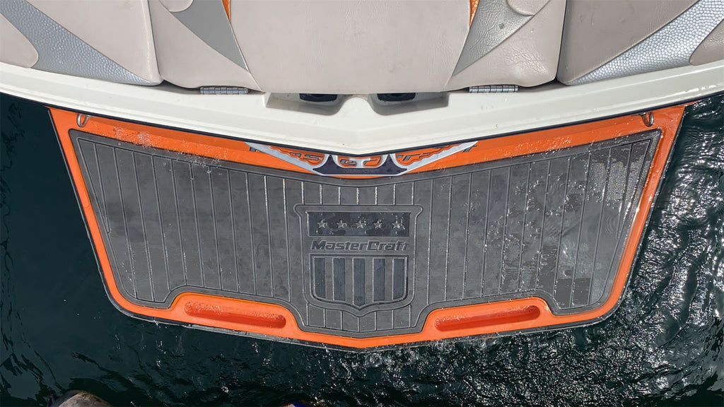 2008 MasterCraft X-2 Boat Swim Platform Pad Boat EVA Foam Faux Teak Deck Floor SeaDek MarineMat Gatorstep Style Self Adhesive