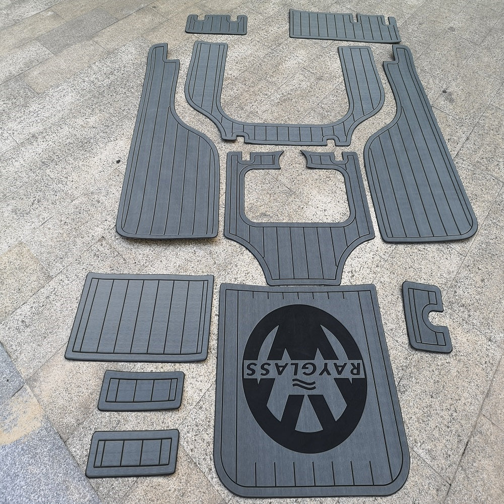 2002 Rayglass 730 Hardtop Swim Platform Cockpit Pad Boat EVA Foam Teak Floor Mat
