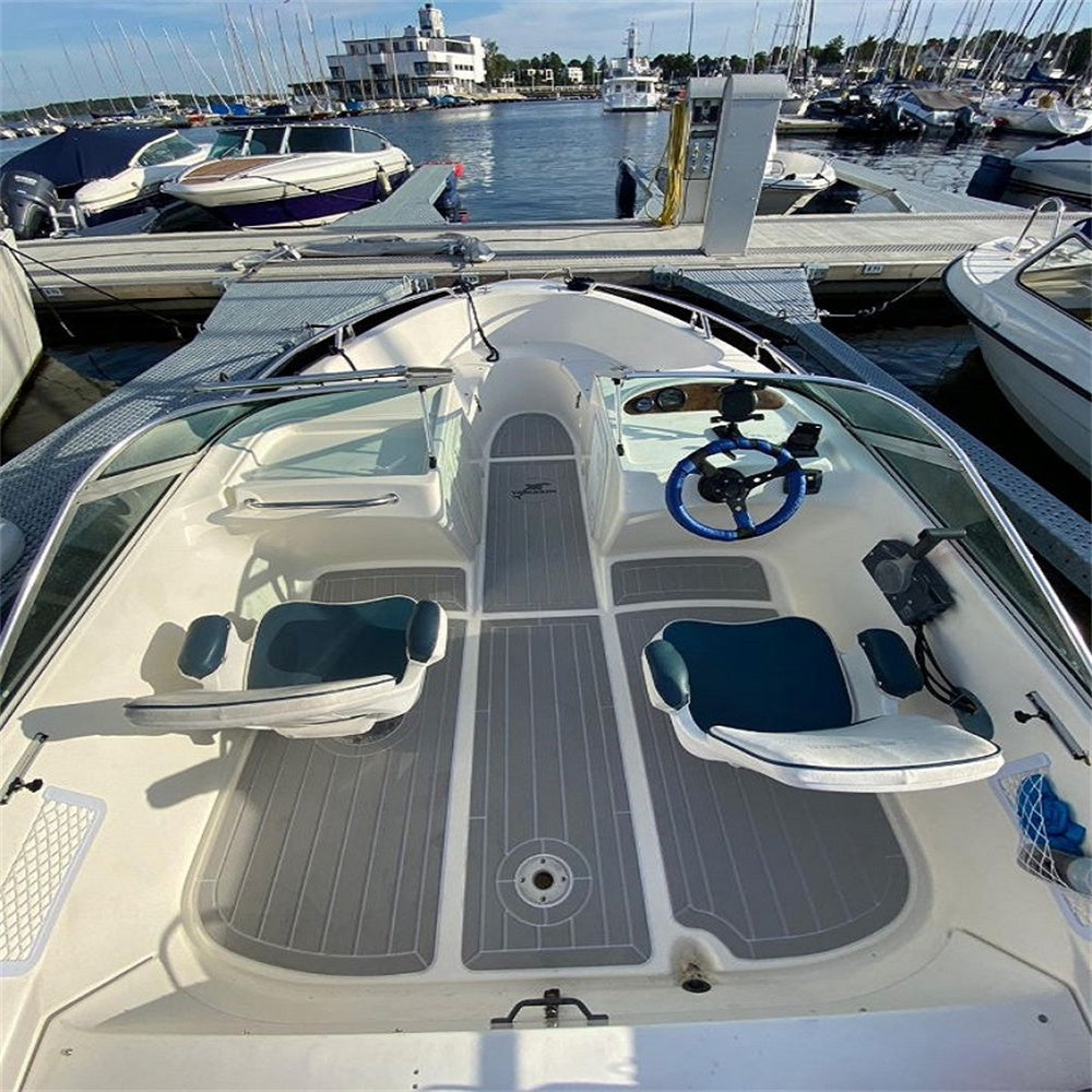 2000 Yamarin 5150 Cockpit Pad Boat EVA Foam Faux Teak Deck Floor Mat Flooring