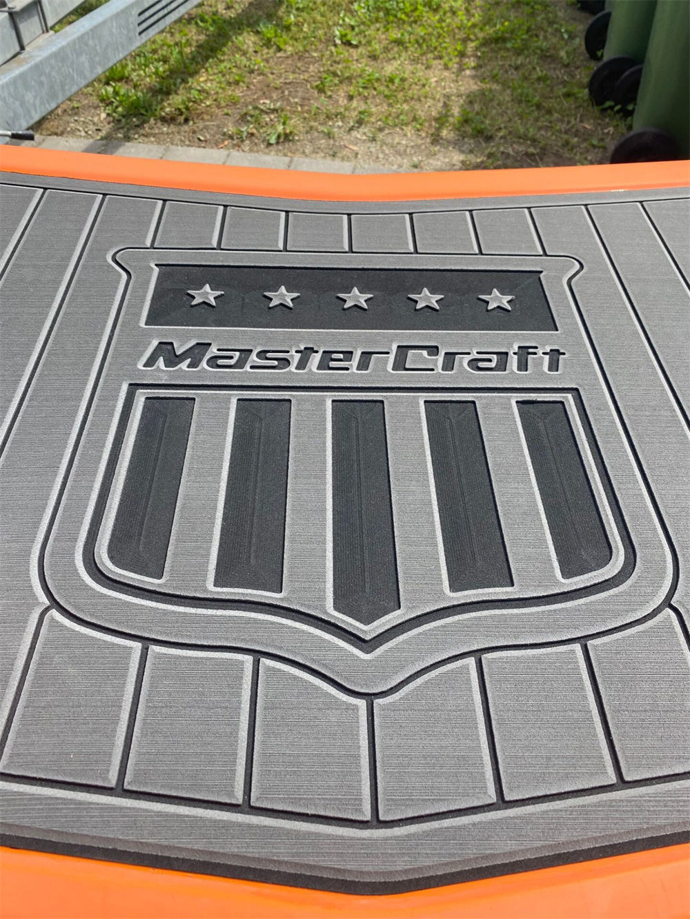 2008 MasterCraft X-2 Boat Swim Platform Pad Boat EVA Foam Faux Teak Deck Floor SeaDek MarineMat Gatorstep Style Self Adhesive