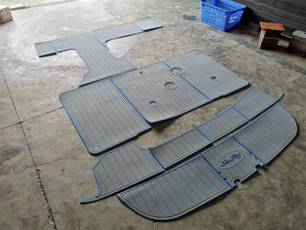 1995-1999 Sea Ray Sundancer 330 Swim Platform Cockpit Pad Boat EVA Foam Faux Teak Floor SeaDek MarineMat Gatorstep Style Self Adhesive