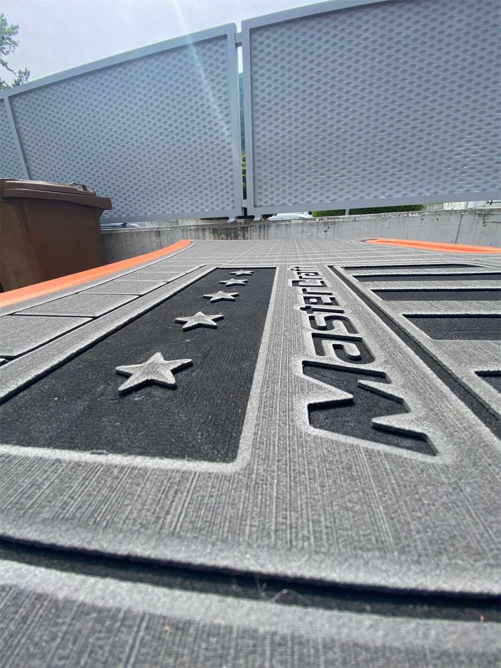 2008 MasterCraft X-2 Boat Swim Platform Pad Boat EVA Foam Faux Teak Deck Floor SeaDek MarineMat Gatorstep Style Self Adhesive