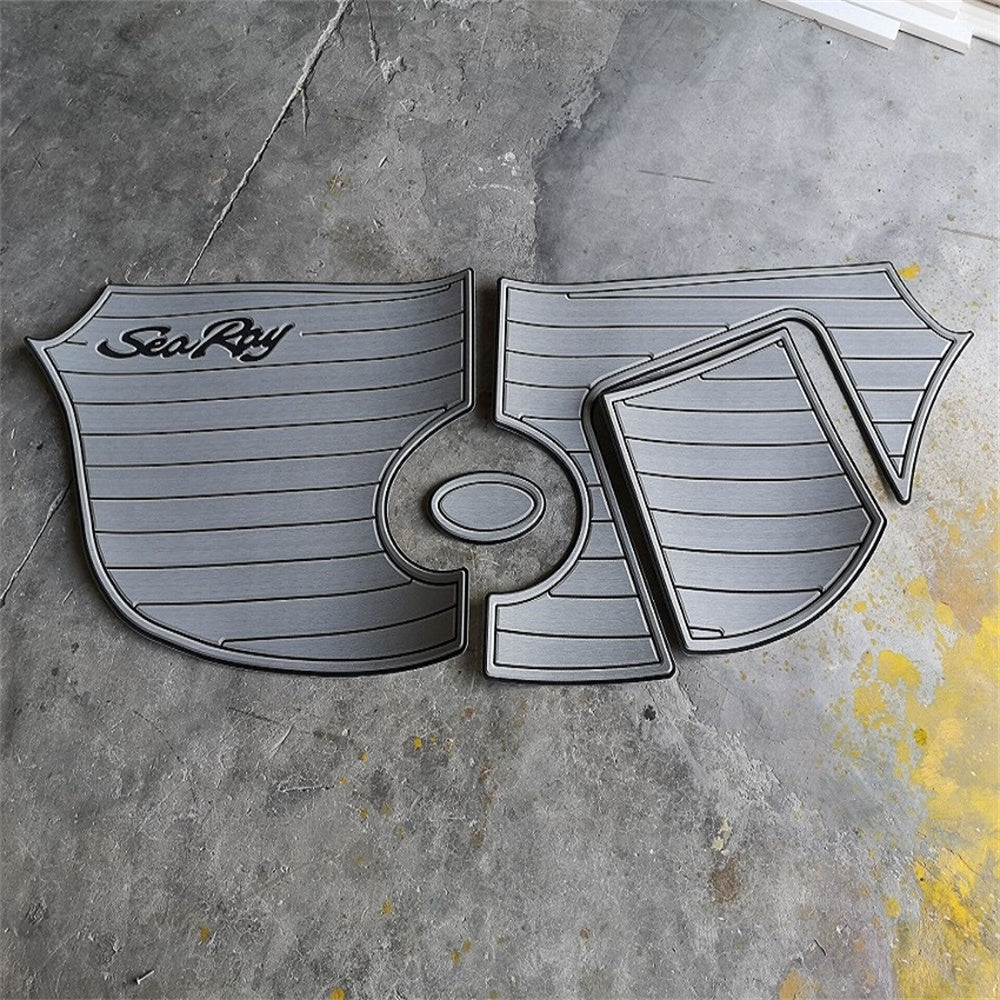 Sea Ray 200/220 Select Swim Platform Pad Boat EVA Foam Faux Teak Deck Floor Mat SeaDek MarineMat Gatorstep Style Self Adhesive