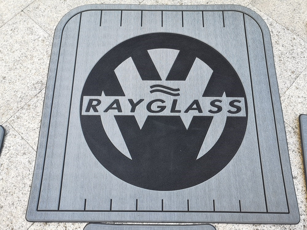2002 Rayglass 730 Hardtop Swim Platform Cockpit Pad Boat EVA Foam Teak Floor Mat